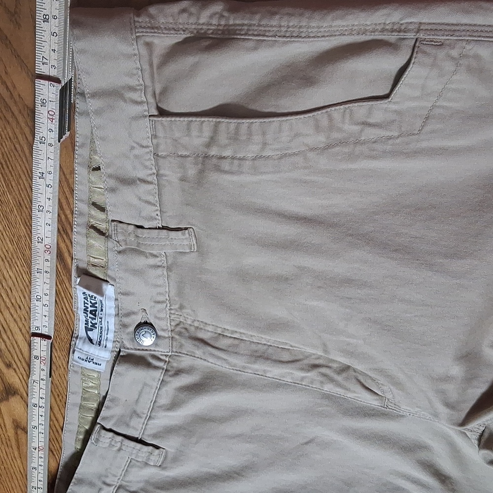 MOUNTAIN KHAKIS Pants Mens 38 X 32 Tan Beige RELAXED FIT Preowned Used - Picture 6 of 8